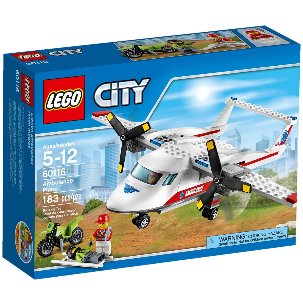 Конструктор LEGO City Great Vehicles Літак швидкої допомоги (60116) - зображення 1
