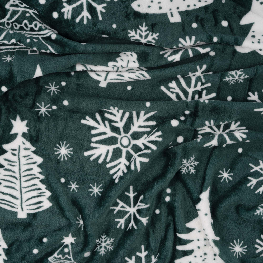 Плед Ardesto Christmas Flannel 160х200см, 100% поліестер, ялинки (ART0128PB) - зображення 3