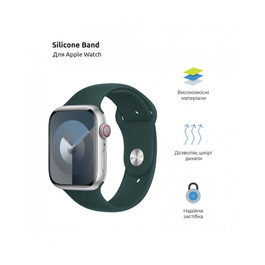 Ремінець до смарт-годинника Armorstandart Sport Band (3 Straps) для Apple Watch 49/46/45/44/42 (Series 1-3) Khaki (ARM74264) - зображення 2