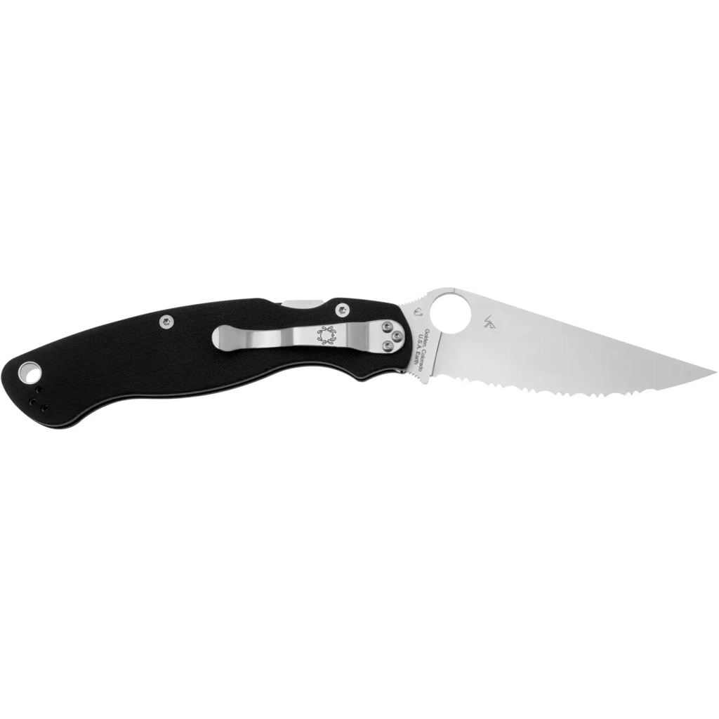 Ніж Spyderco Military 2 Serrated Black (C36GS2) - зображення 2