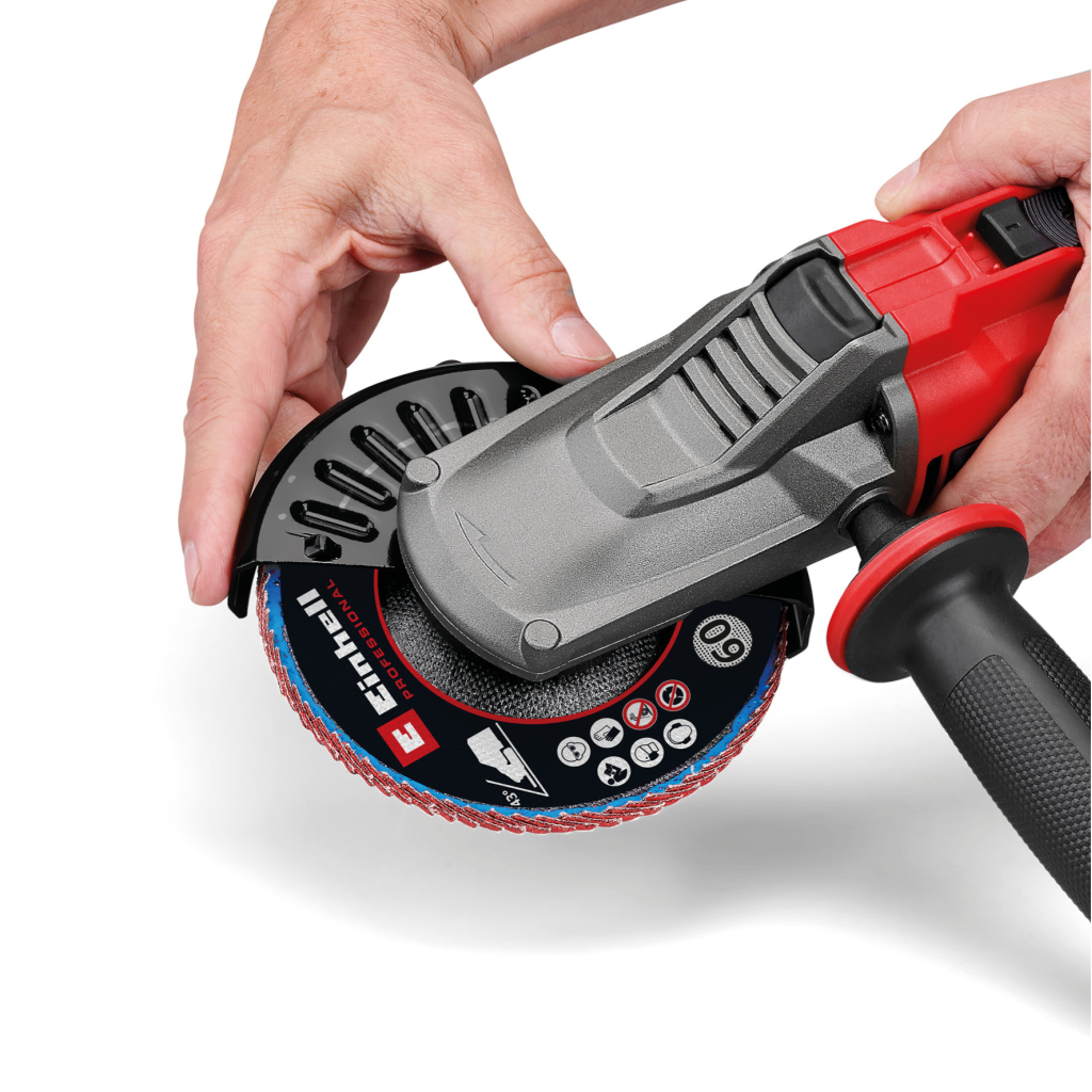 Шліфувальна машина Einhell Professional TP-AG 18/125 F Li BL - Solo PXC 18V, 125мм, 8500об/хв (без АКБ та ЗП) (4431175) - зображення 7