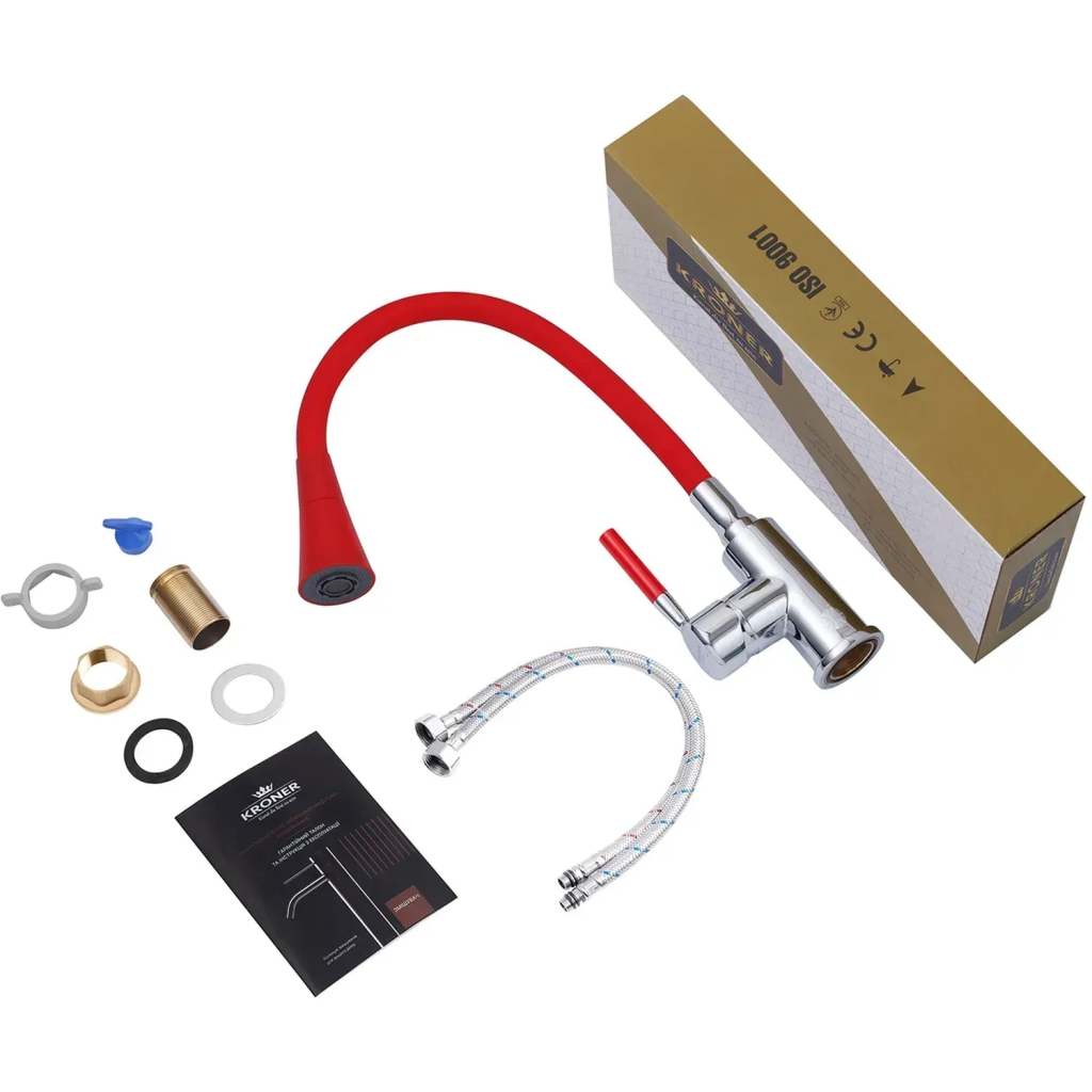 Змішувач Kroner Kuche-C132RED (CV033129) - зображення 8