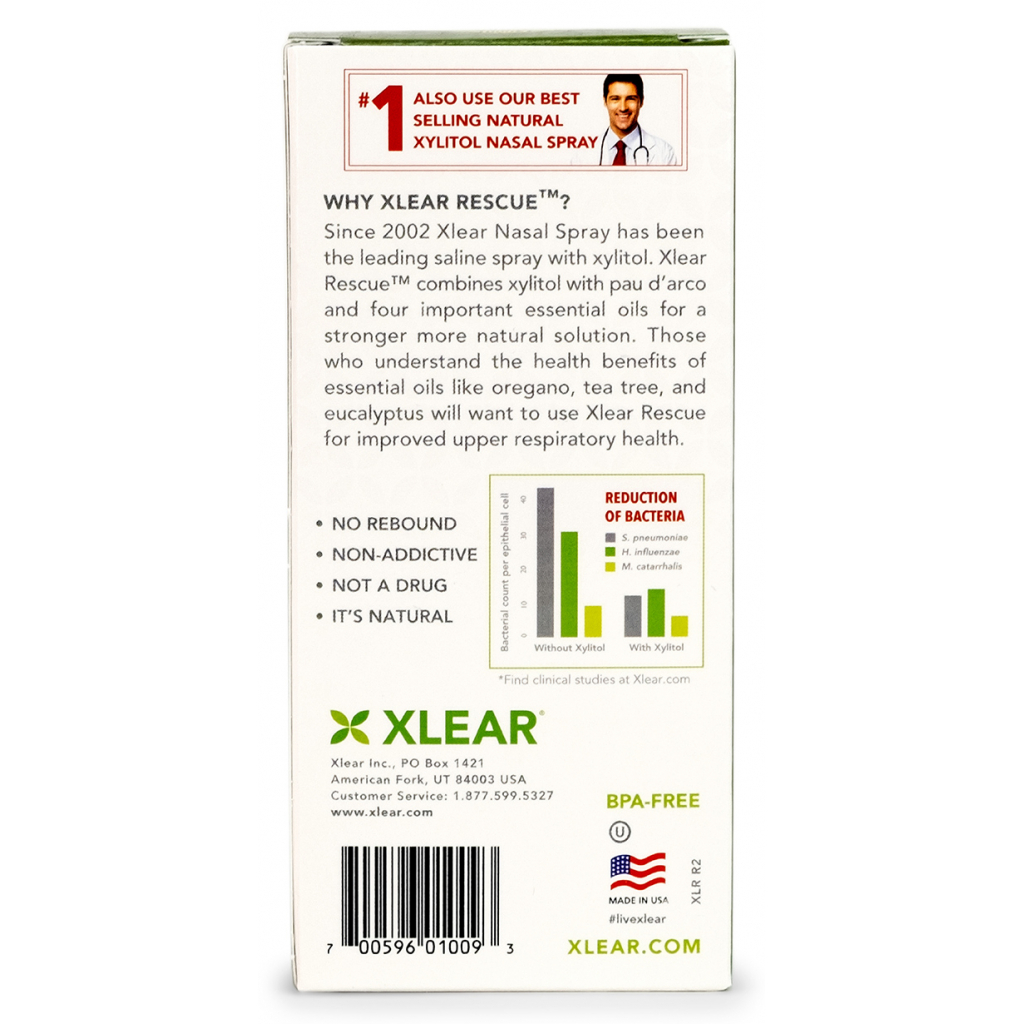 Мінерали Xlear Порятунок назальний спрей з ксилітом та ефірн. оліями 45 мл (700596010093) - изображение 5
