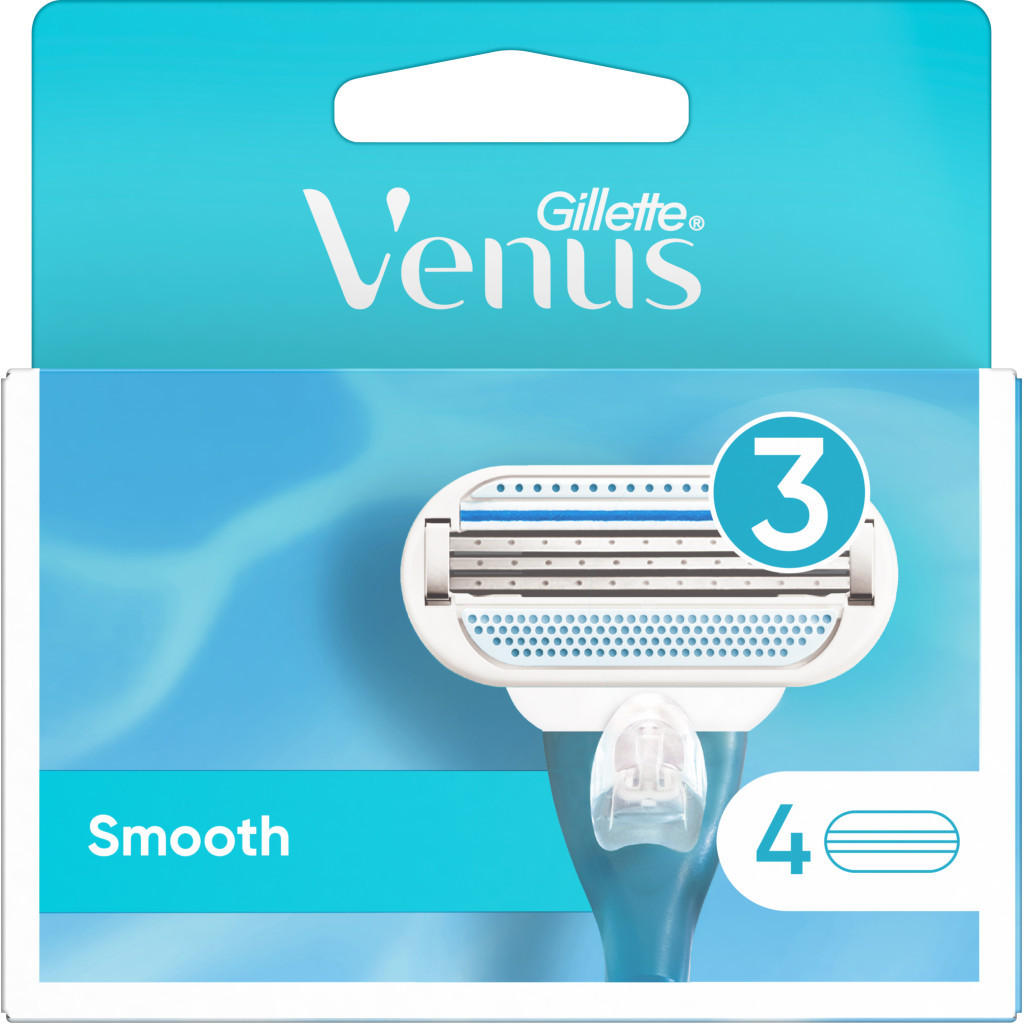 Змінні касети Gillette Venus Smooth 4 шт. (3014260262709) - изображение 2