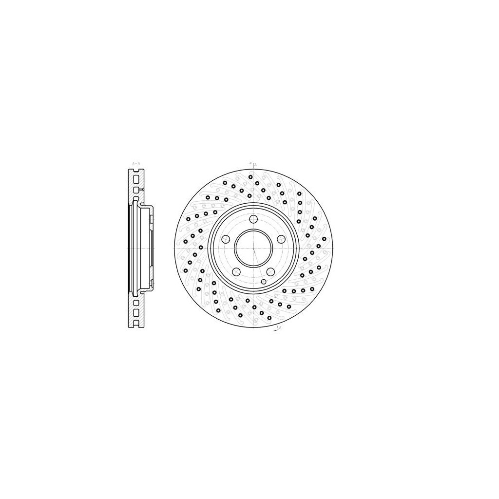 Гальмівний диск REMSA 6943.10 - зображення 1