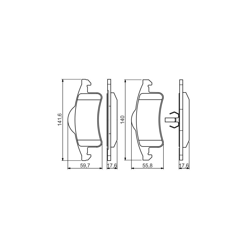 Гальмівні колодки Bosch 0 986 424 665 - зображення 2