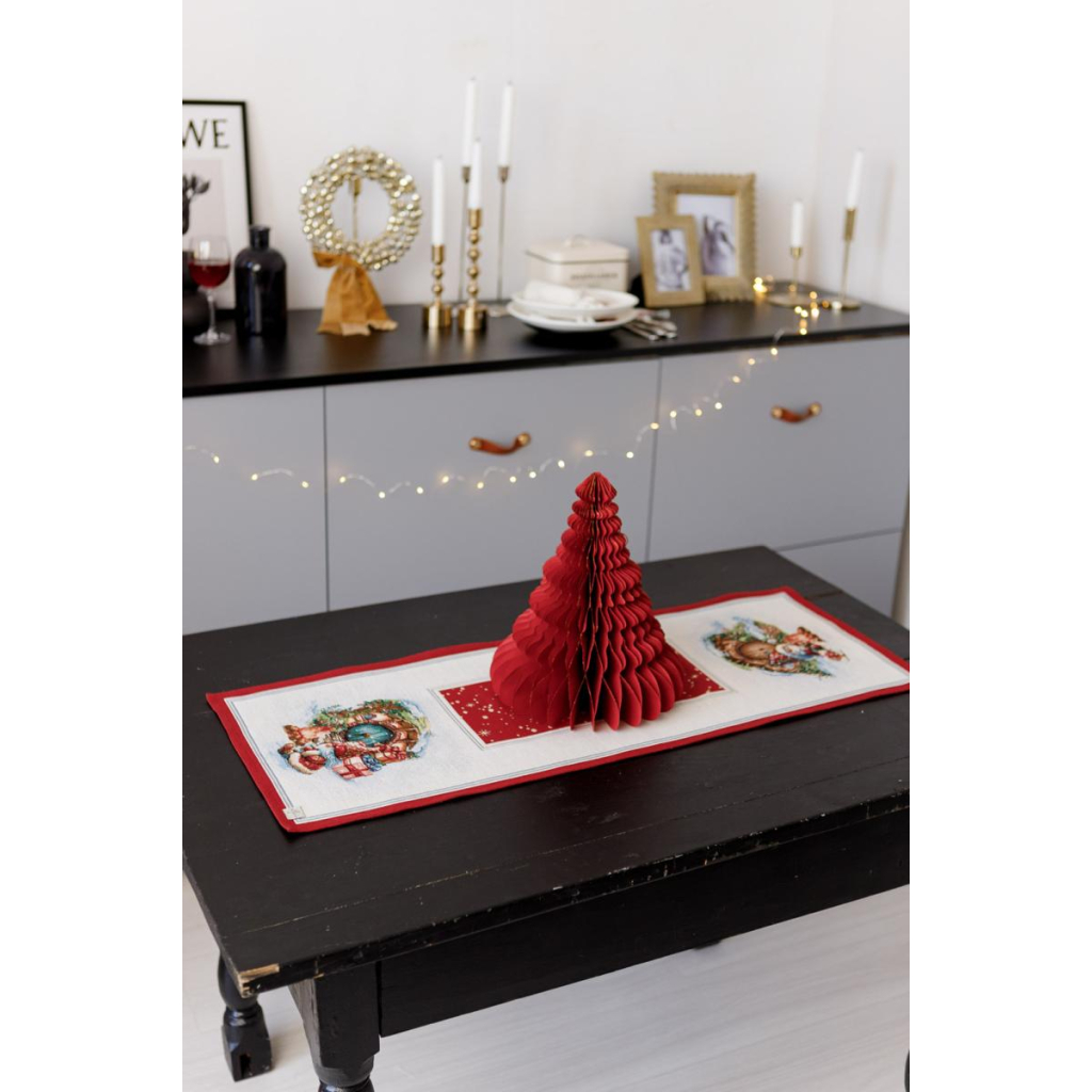 Доріжка на стіл Прованс гобеленова Різдвяне багаття 40х140 см (036425) - зображення 12