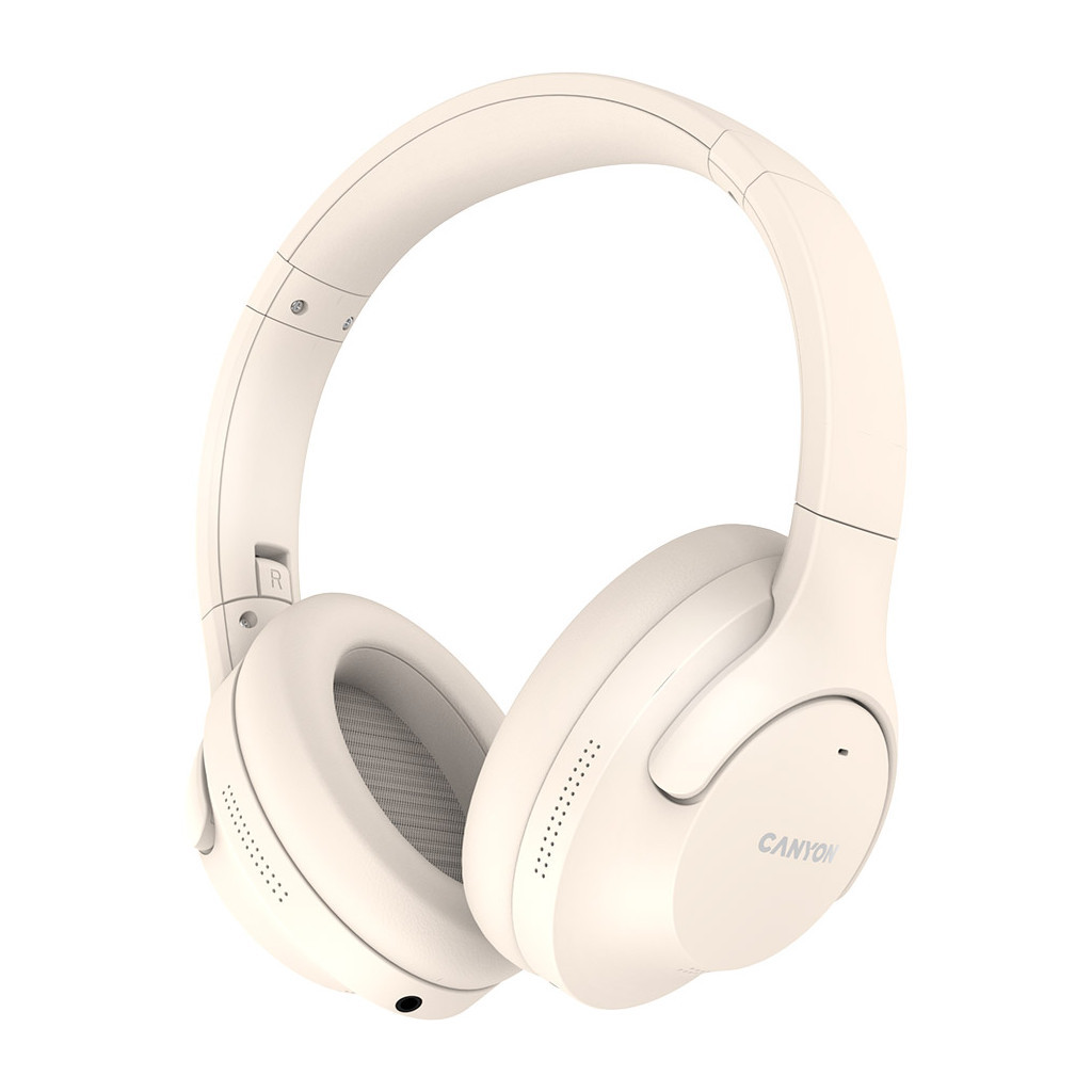 Навушники Canyon OnRiff 10 ANC Bluetooth Beige (CNS-CBTHS10BG) - зображення 1