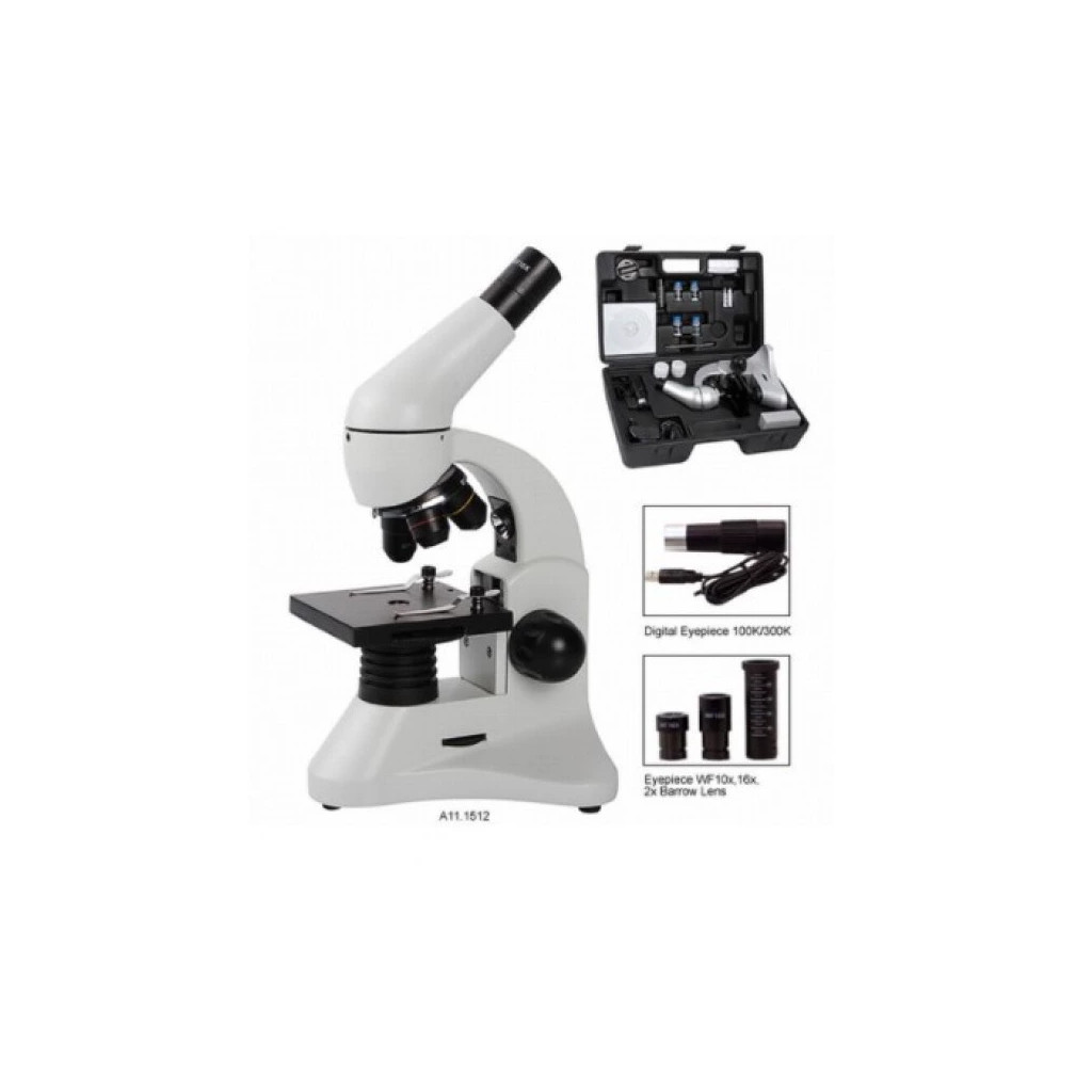 Мікроскоп Opto-Edu шкільний монокулярний в кейсі 40x-1280x (A11.1512-300K) - зображення 3