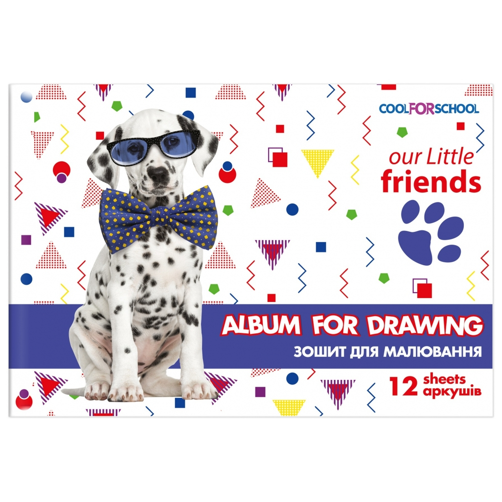 Альбом для малювання Cool For School на скобі , 12 аркушів (CF60905-01) - зображення 1