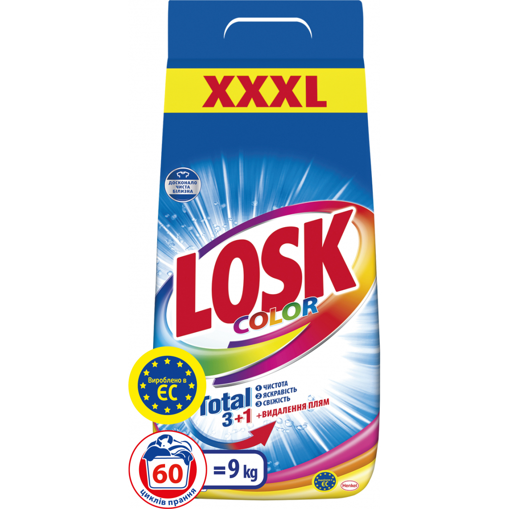 Пральний порошок Losk Колор 9 кг (9000100440585) - зображення 1