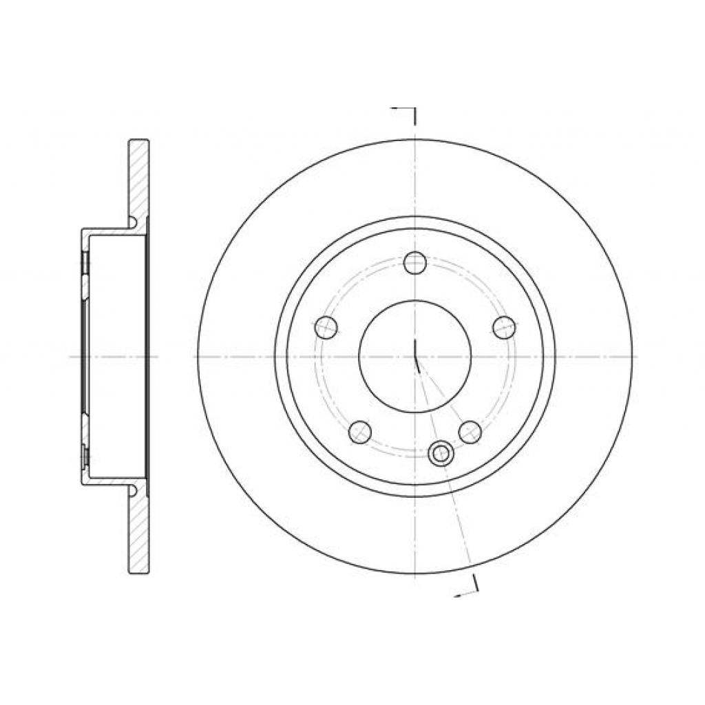 Гальмівний диск REMSA 6526.00 - зображення 1