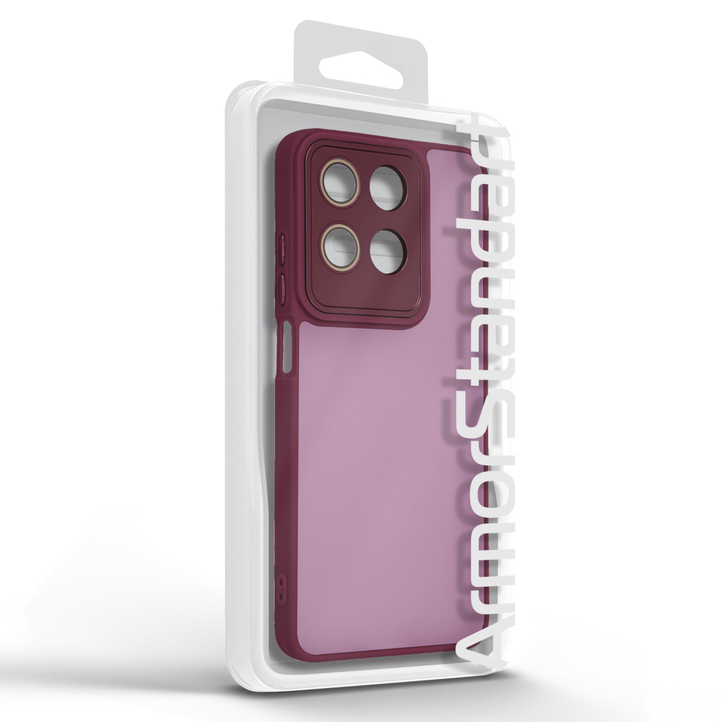 Чохол до мобільного телефона Armorstandart ShadeX Motorola G15 / G15 Power Wine Red (ARM83023) - зображення 3