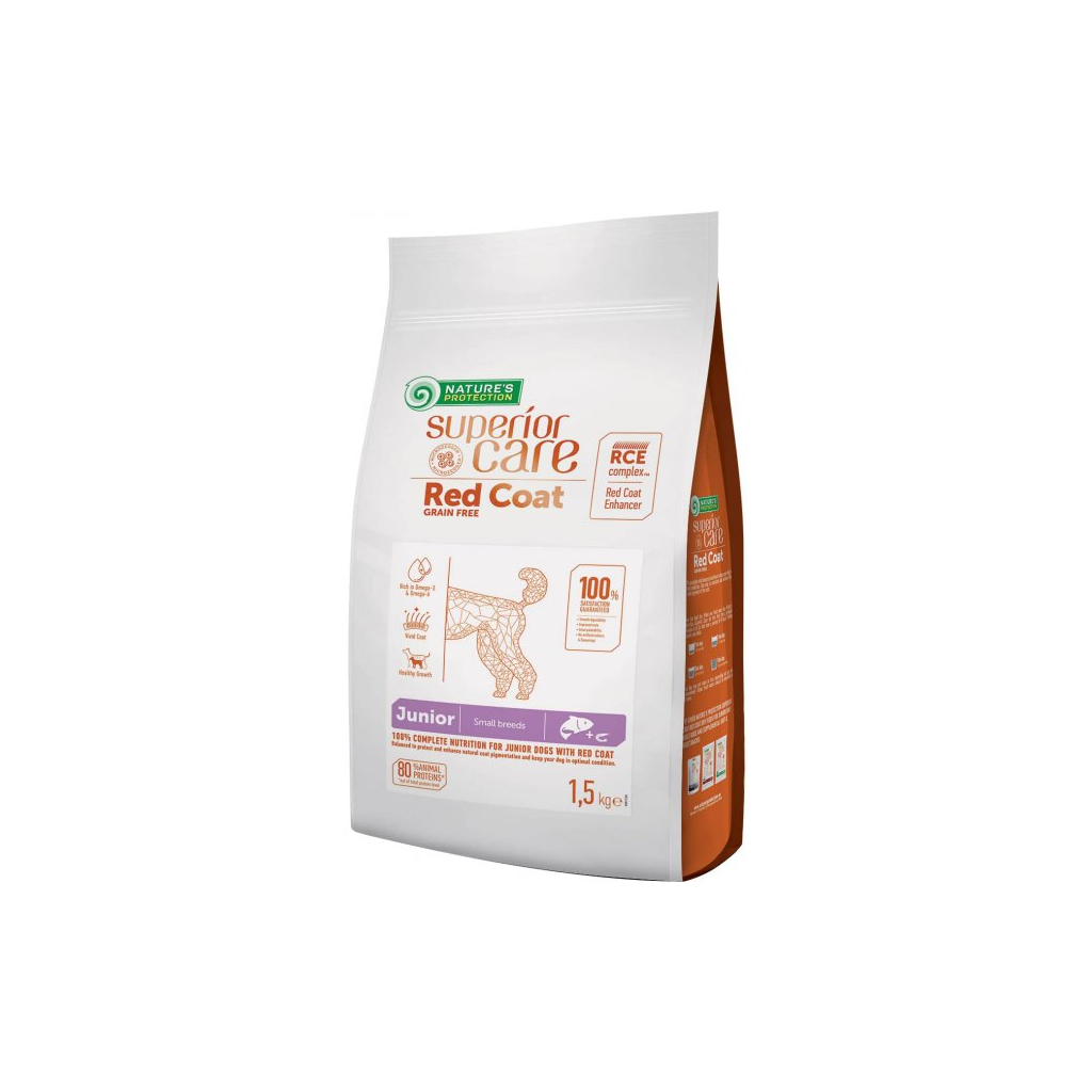 Сухий корм для собак Nature's Protection Superior Care Red Coat Grain Free Junior Mini Breeds 1.5 кг (NPSC47228) - зображення 1