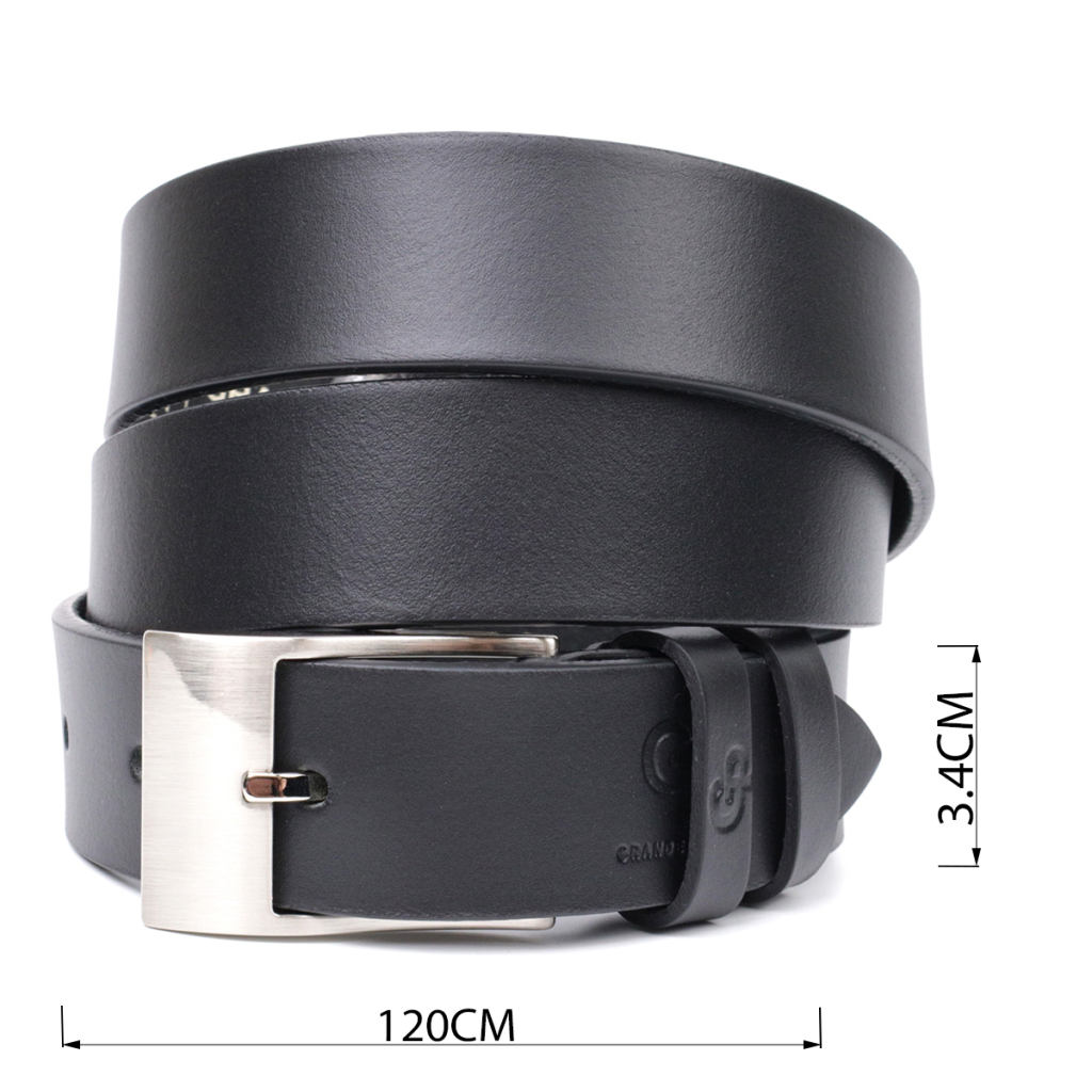 Ремінь Grande Pelle Брючний з натуральної шкіри Чорний (11688) - изображение 3