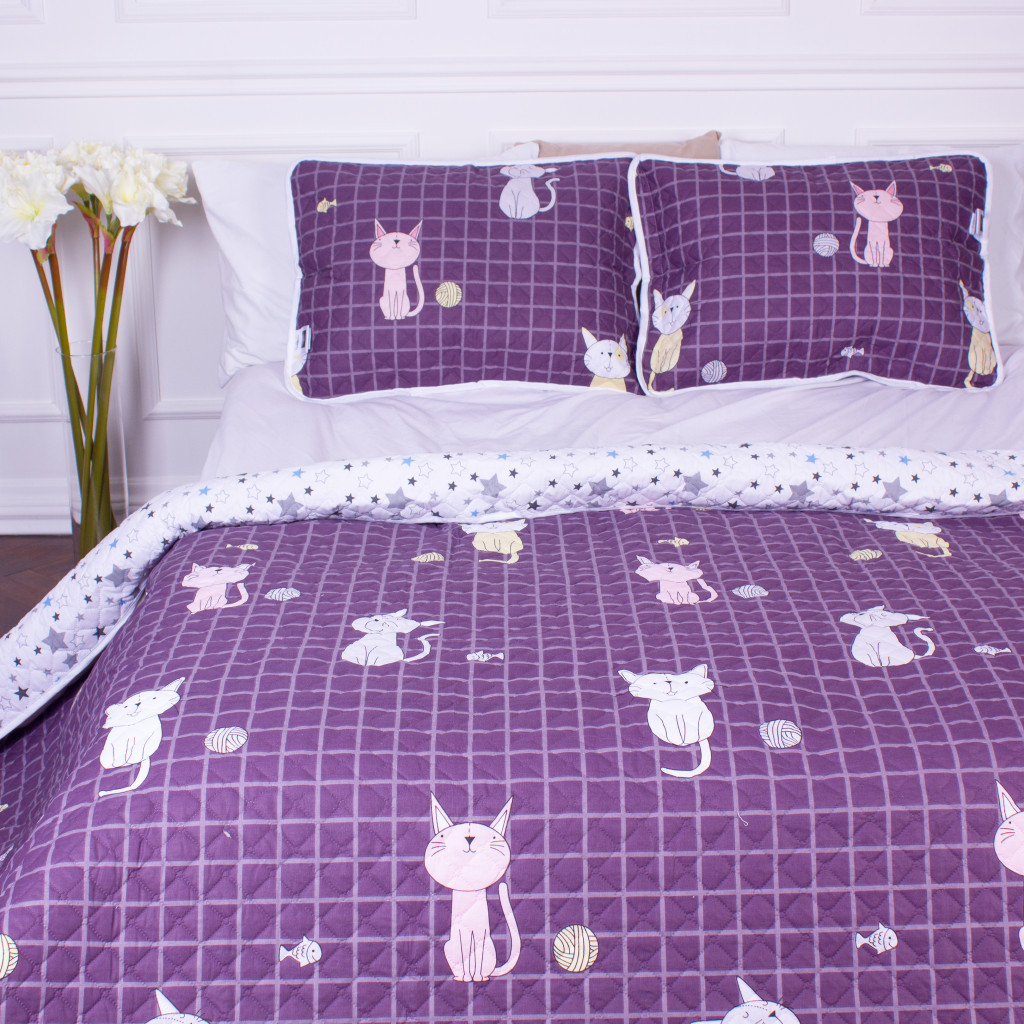 Покривало MirSon набір Color Fun Line №7021 Whales in the sea 180х210 + 2 наволочки 50х70 (2200005375457) - зображення 7