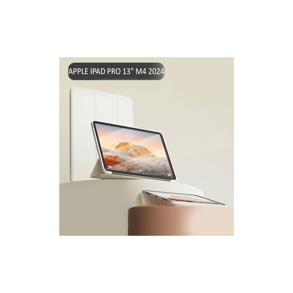 Чохол до планшета BeCover Tri Fold Soft TPU Silicone Apple iPad Pro 13" M4 2024 Beige (711751) - зображення 6