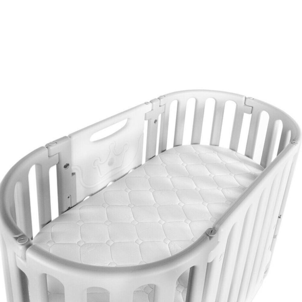 Ліжечко BabyHit Мультифункціональна 5 в 1 з овальним матрацом (73628) - зображення 5