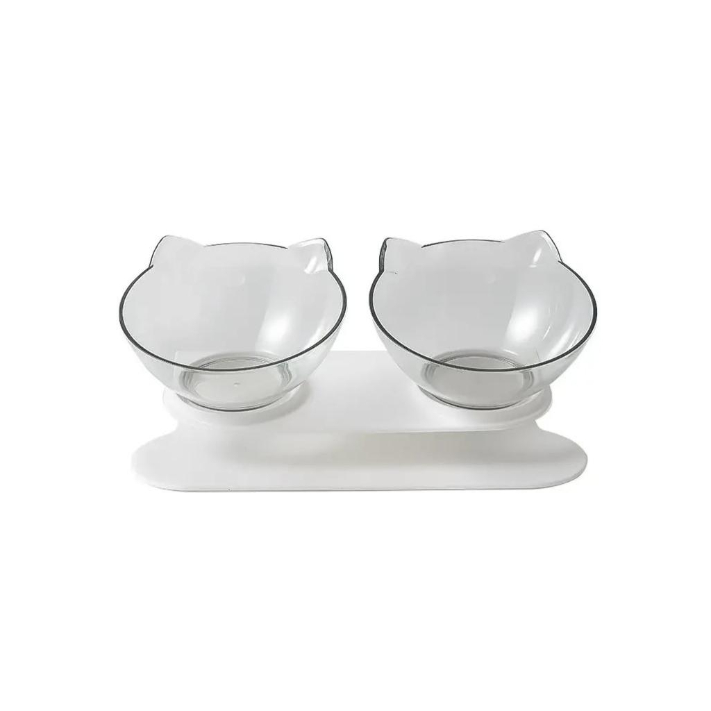 Посуд для котів Lapka Подвійна миска (WF060) - зображення 1