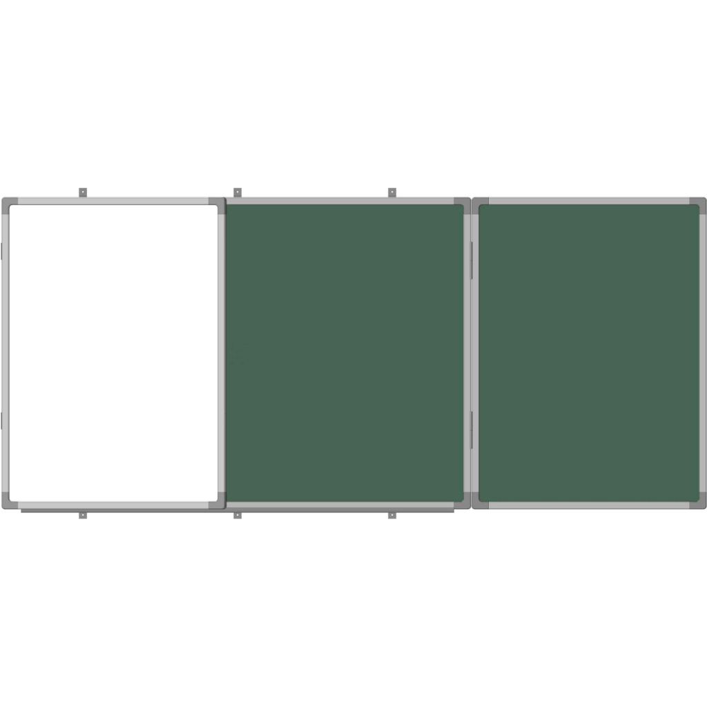 Шкільна дошка Sector офісна, комбінована, магнітна, крейдяно-маркерна 300 х 100 см (КМ3010) - зображення 5