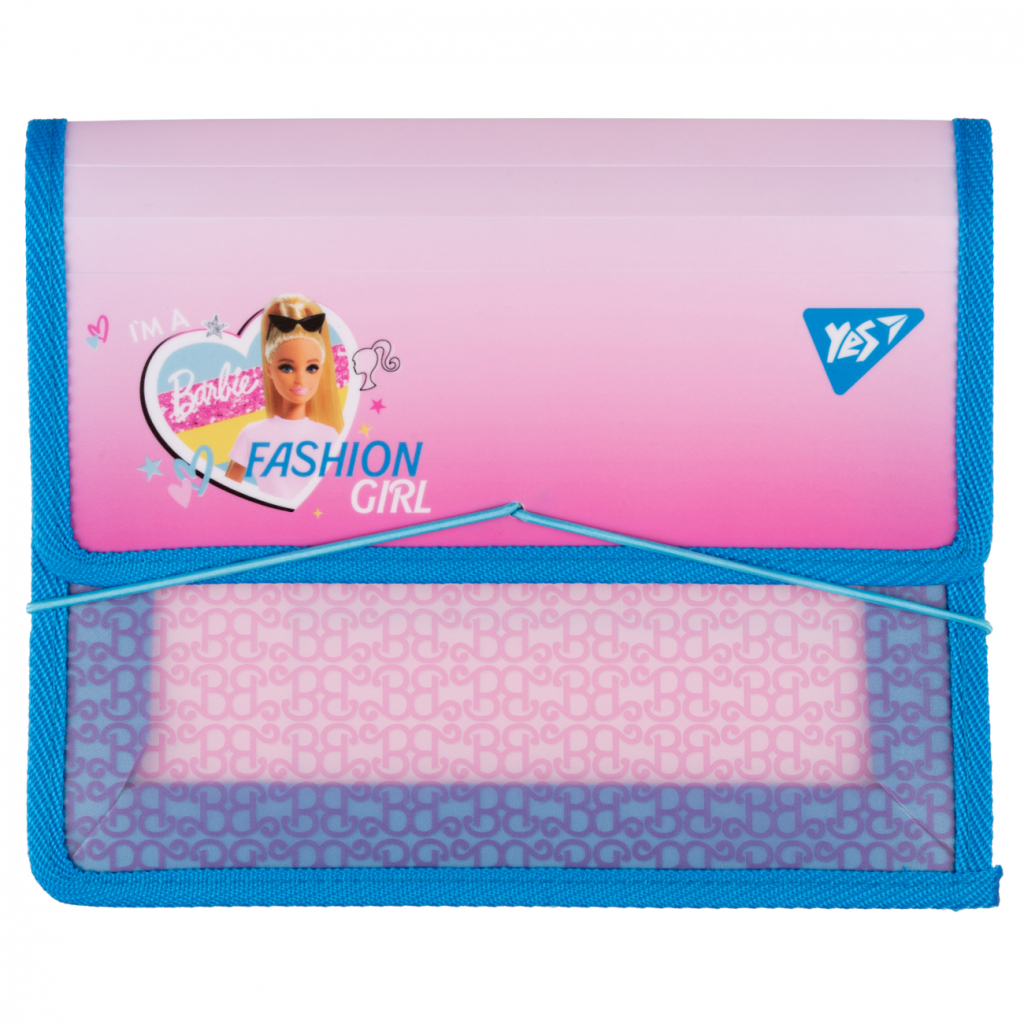 Папка для зошитів Yes пластикова на резинці Barbie рожевий В5 (492211) - зображення 1