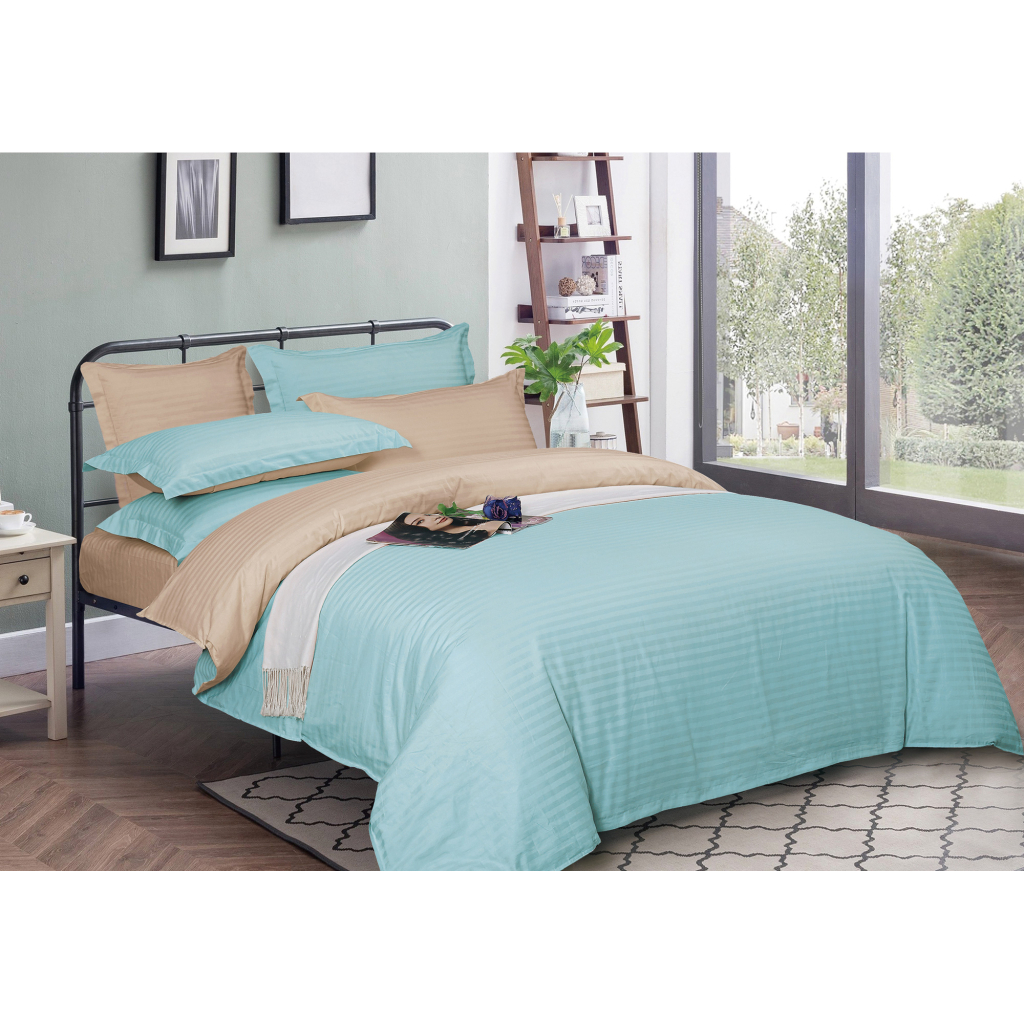 Підковдра MirSon Satin Stripe 30-0013 + 30-0004 Rovena 160х220 см (2200005259627) - зображення 1