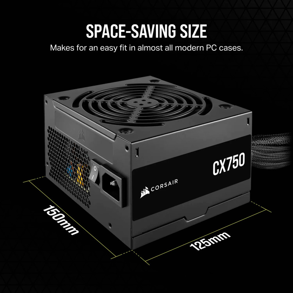 Блок живлення Corsair 750W CX750 (CP-9020279-EU) - зображення 8