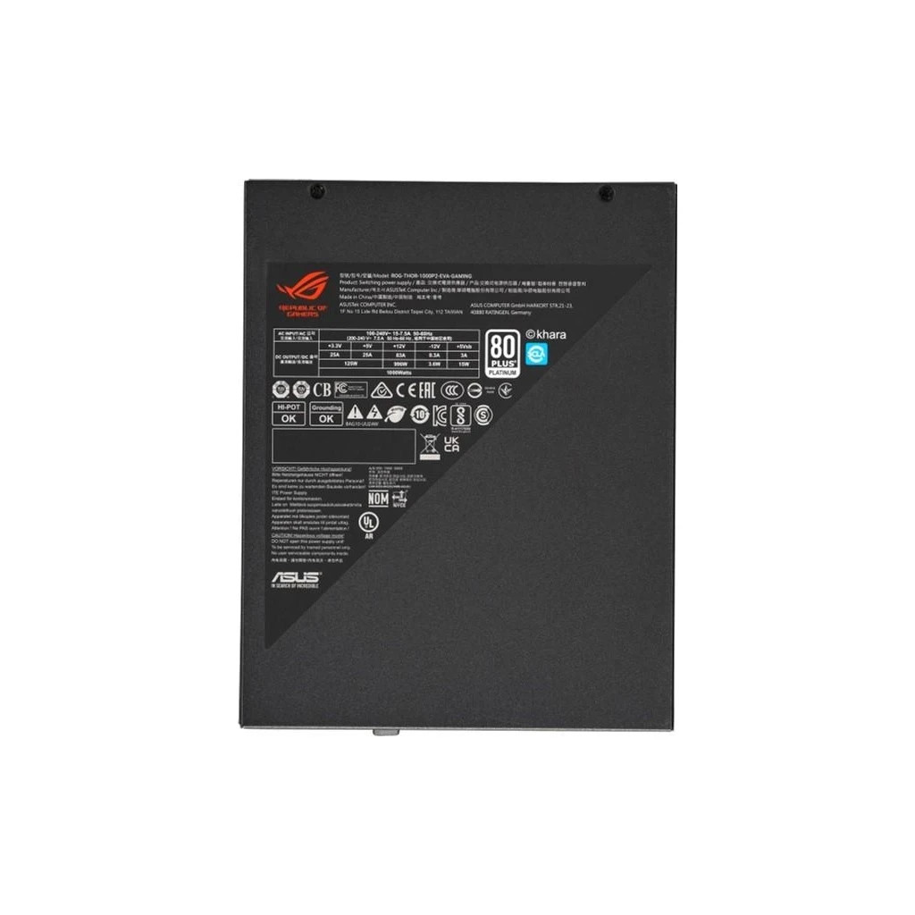 Блок живлення ASUS ROG THOR 1000W 80+ Platinum (90YE00L6-B0NA00) - изображение 4