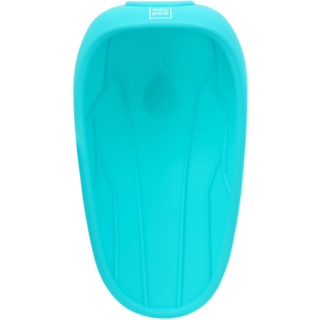 Універсальний посуд для тварин WAUDOG Silicone Поїлка-насадка на пляшку 165х90 мм блакитна (50772) - зображення 2