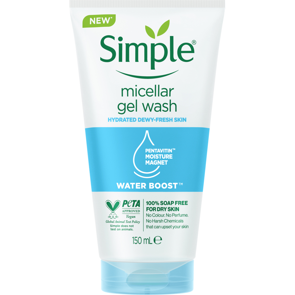 Гель для вмивання Simple Water Boost Micellar Facial Gel Wash 150 мл (8710908710773) - зображення 1