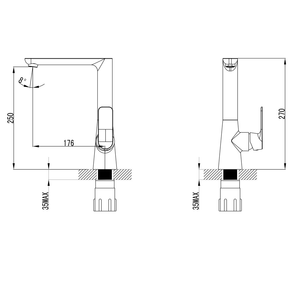 Змішувач Corso BRACCIANO CF-4B236C (9617100) - зображення 5