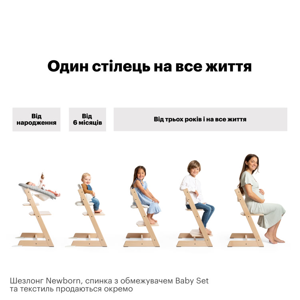 Стілець для годування Stokke Tripp Trapp, Whitewash (слонова кістка) (100105) - зображення 6