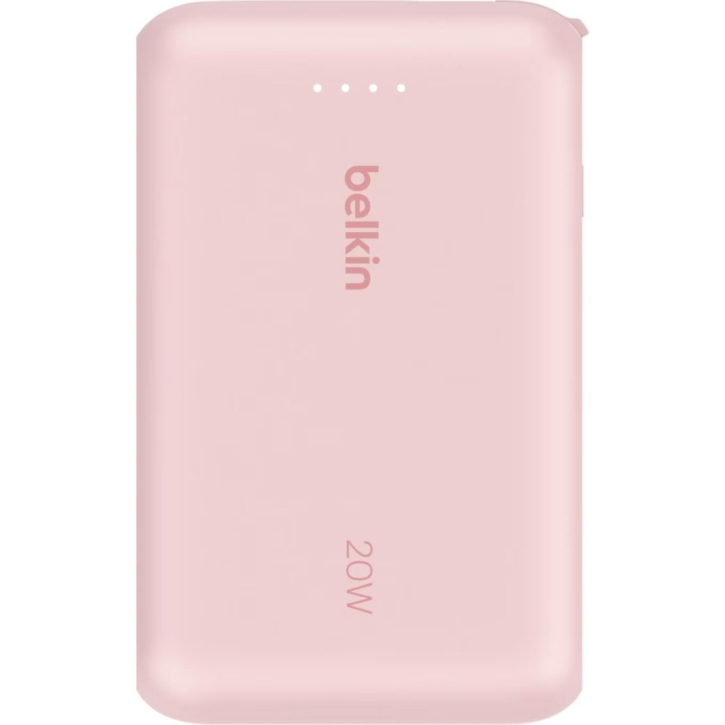 Батарея універсальна Belkin 10000mAh, 20W, USB-C, Pink (BPB021HQPK) - зображення 1