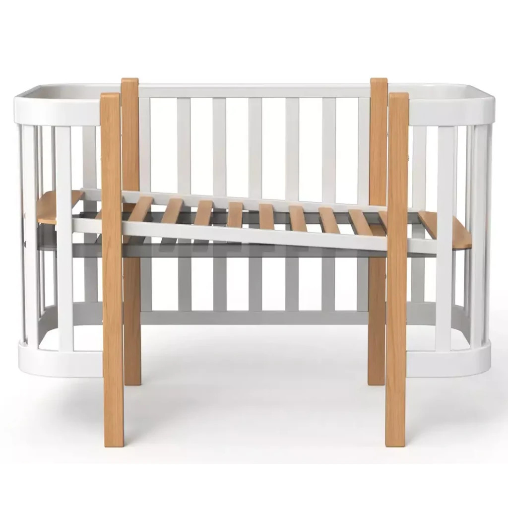 Ліжечко Angelo Magic біле (біло-сіре) 120х60 (12001) - зображення 2