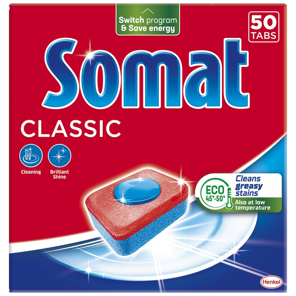 Таблетки для посудомийних машин Somat Classic 50 шт. (9000101577402) - зображення 1