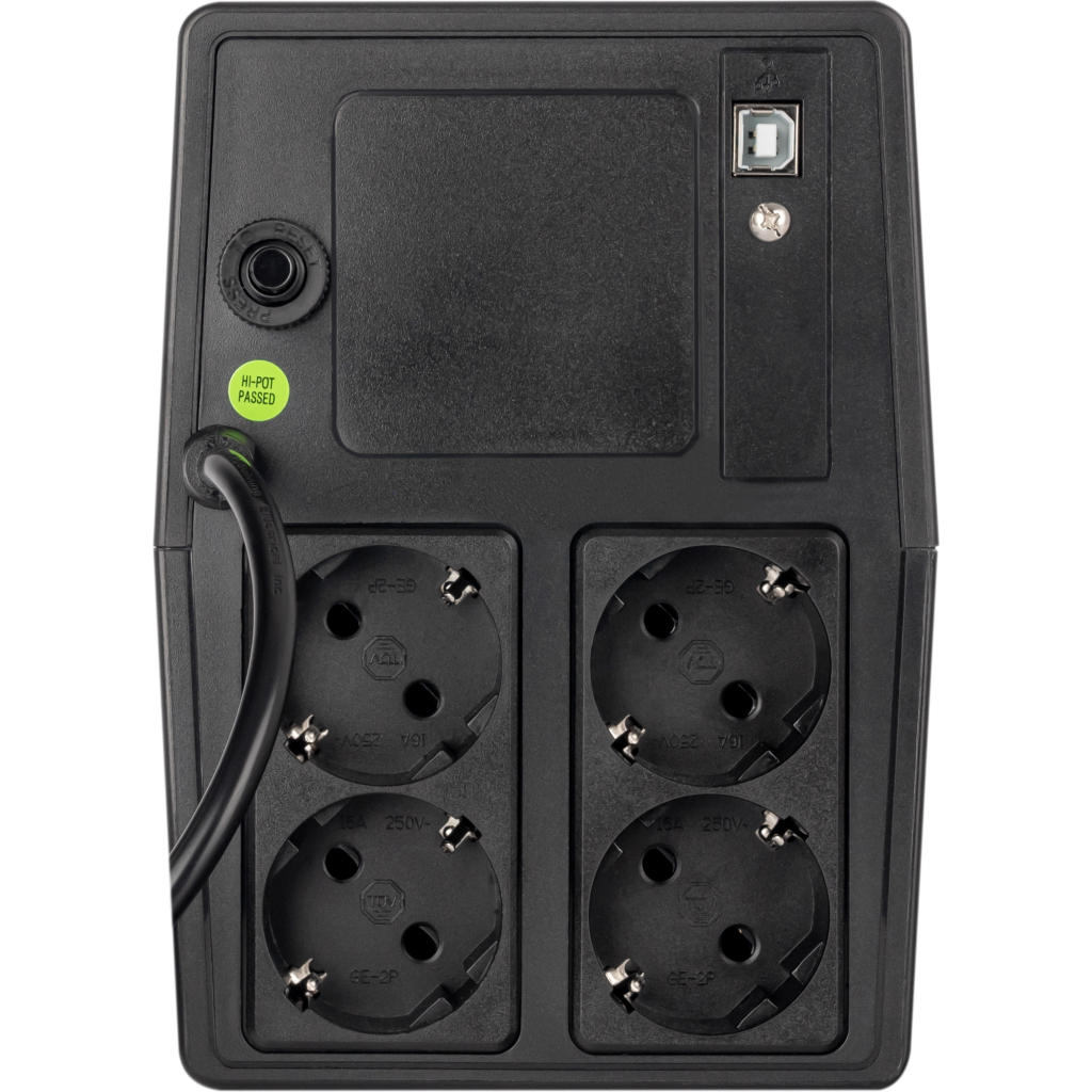 Пристрій безперебійного живлення Prologix 1000VA 600W USB (PLPU1000VA4LED) - зображення 3