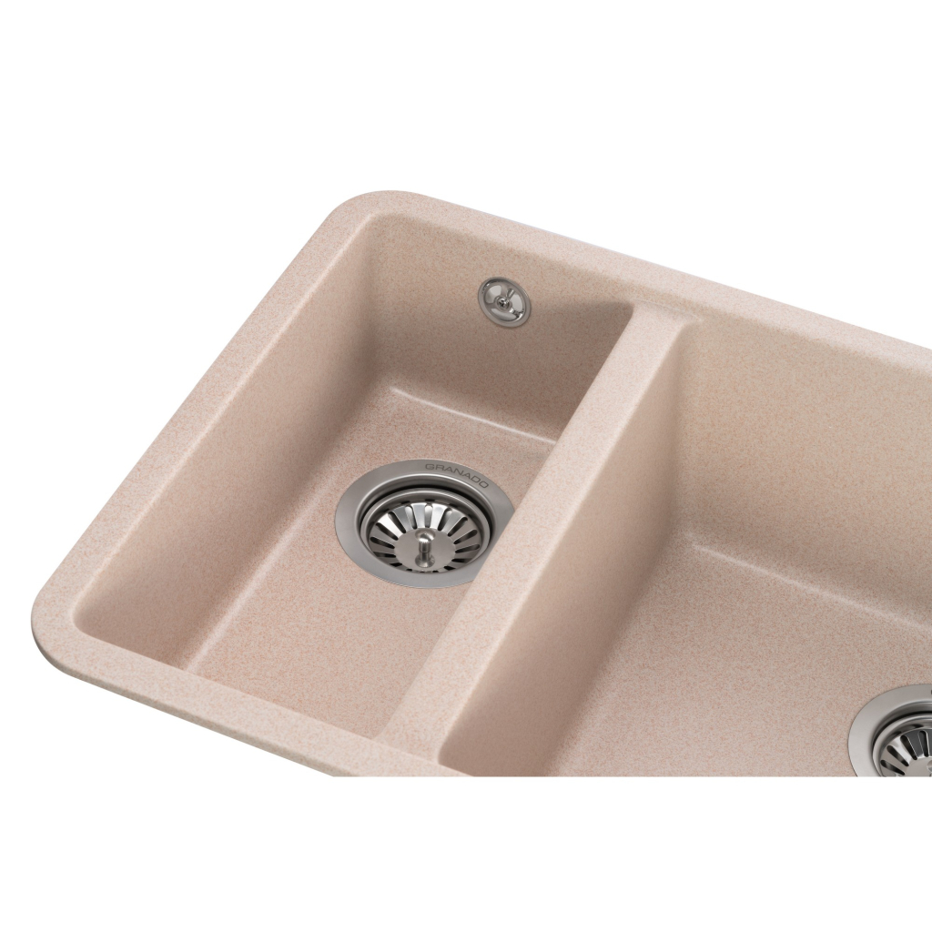 Мийка кухонна GRANADO Under top DOUBLE avena (gr3402) - зображення 3
