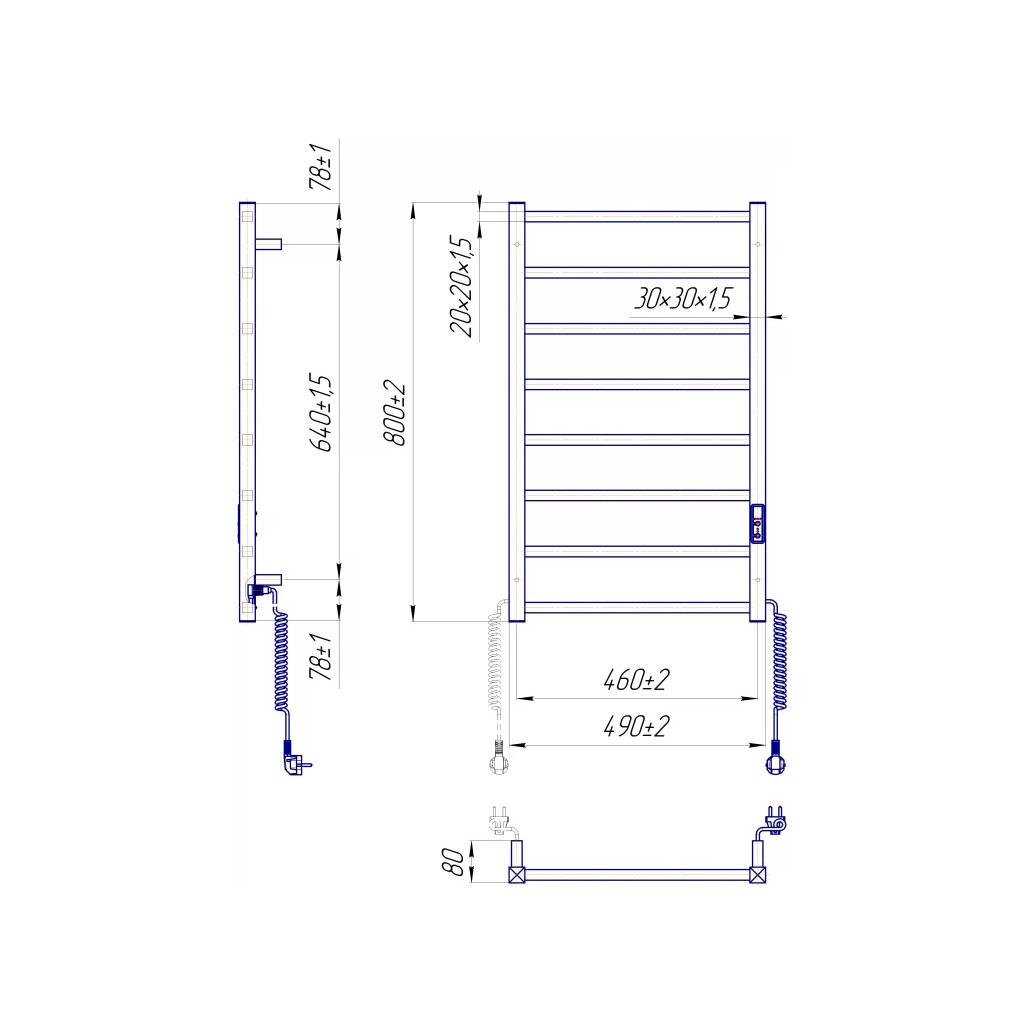 Сушарка для рушників MARIO Токіо-I (2.2.1702.03.P) - зображення 3
