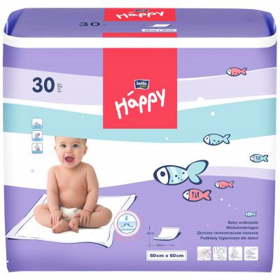 Пелюшки для малюків Bella Baby Happy 60x60 см 30 шт (5900516601676) - зображення 1