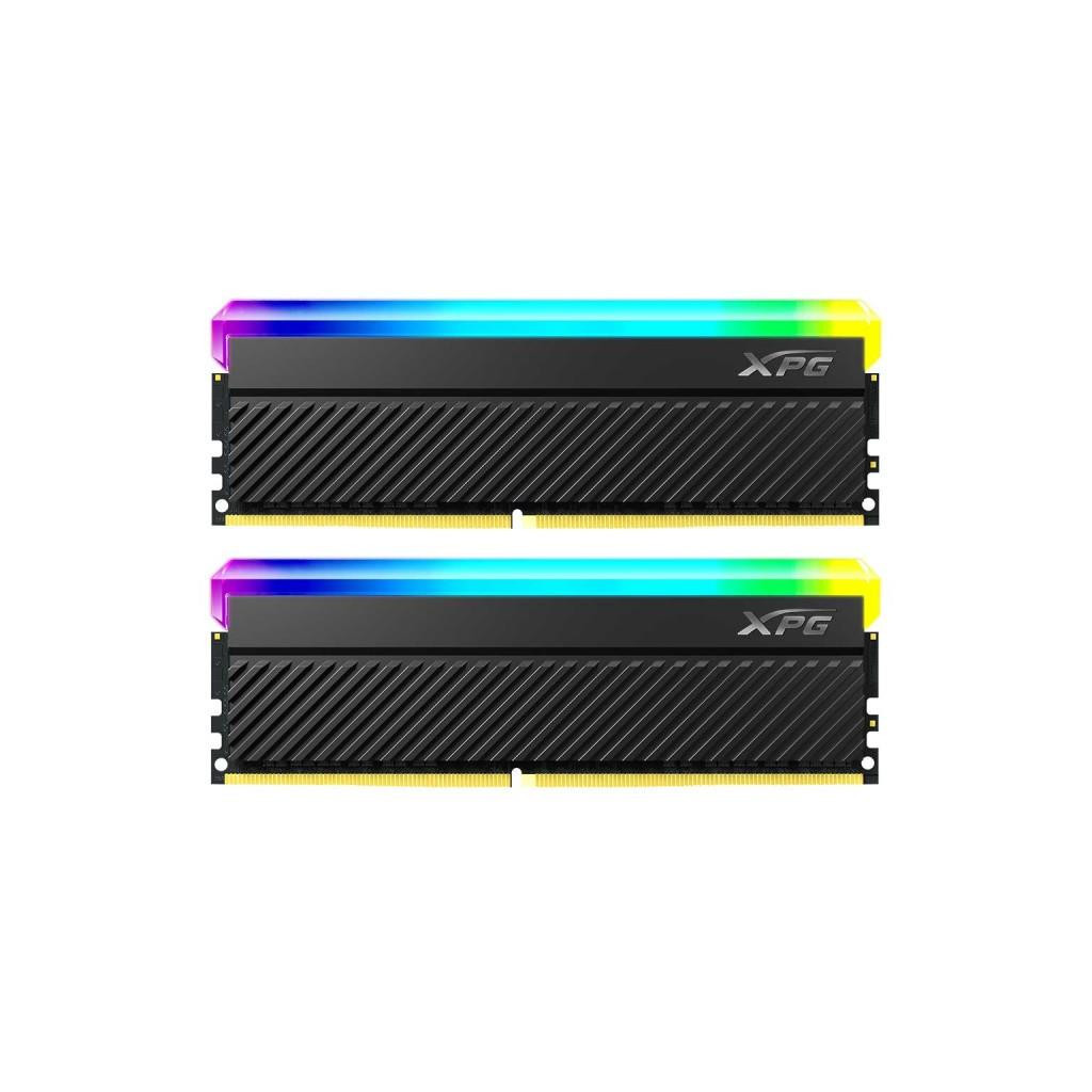 Модуль пам'яті для комп'ютера DDR4 32GB (2x16GB) 3600 MHz XPG Spectrix D45G RGB Black ADATA (AX4U360016G18I-DCBKD45G) - зображення 1