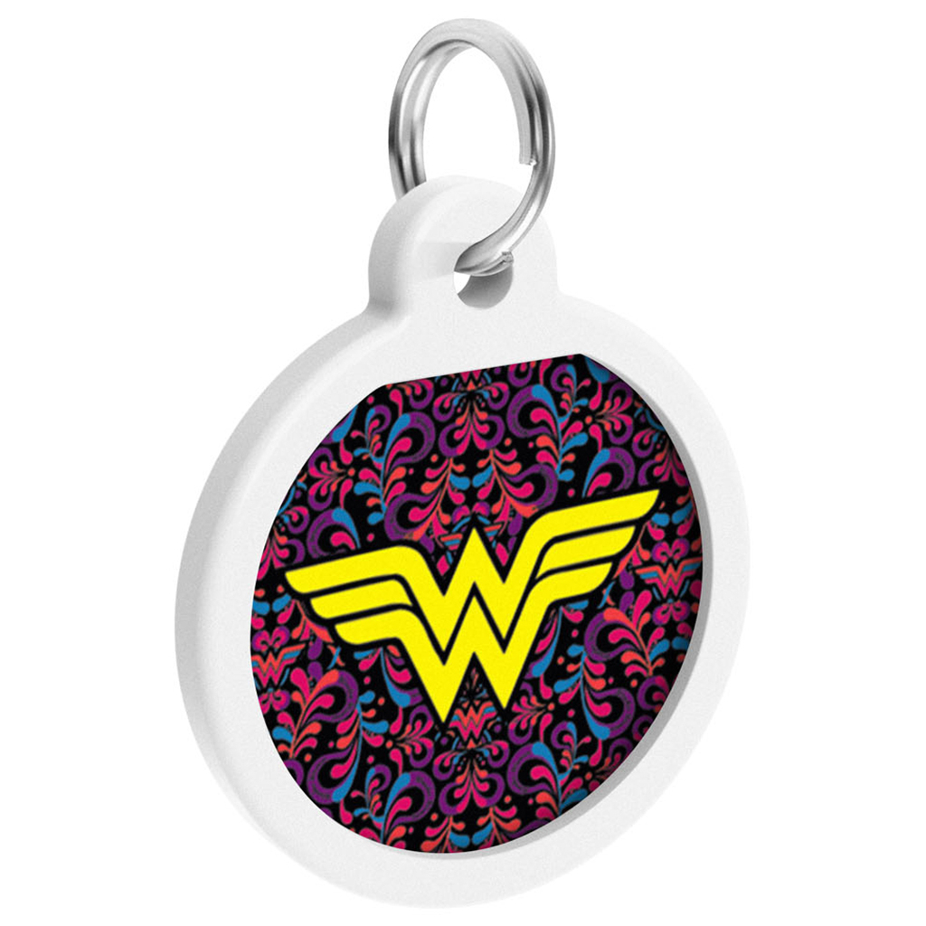 Адресник для тварин WAUDOG Smart ID з QR паспортом "Чудо-жінка 3", круг 25 мм (0625-1018ru-eng) - зображення 2