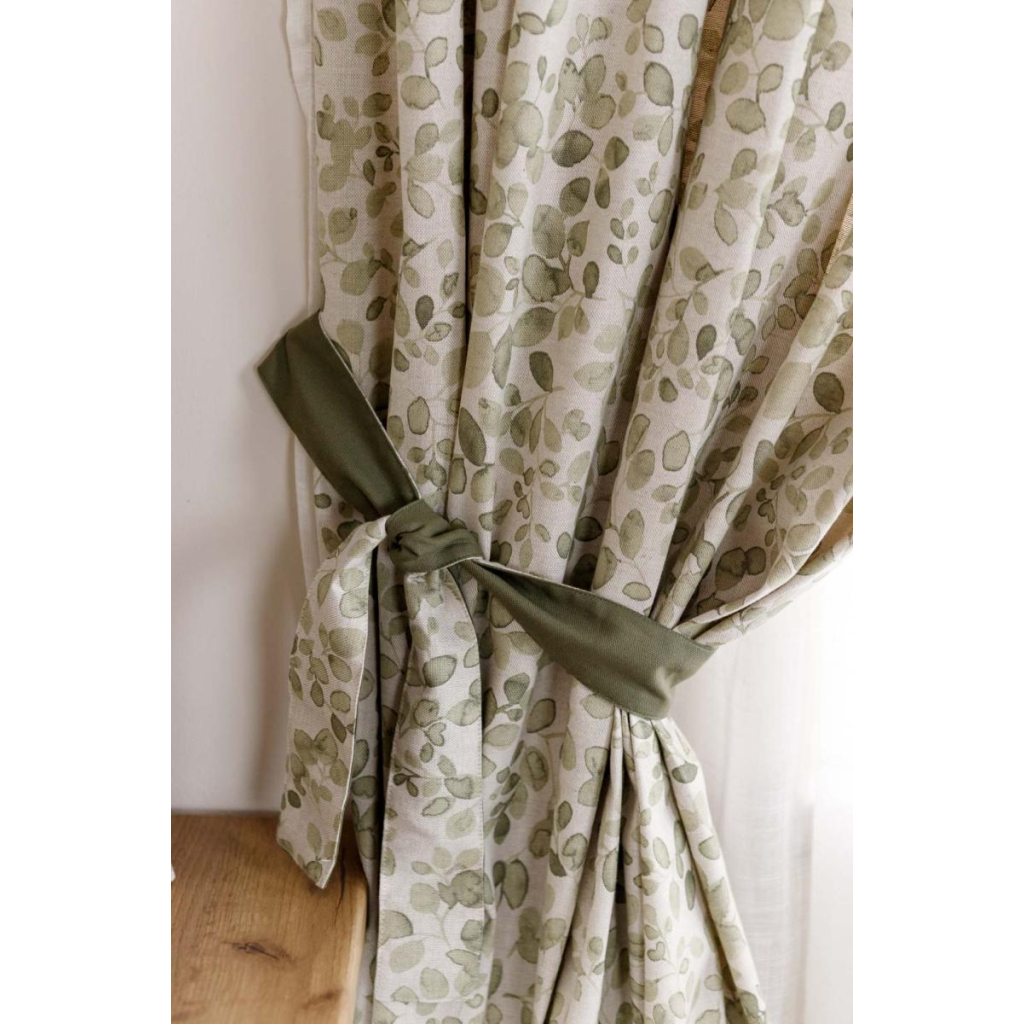 Штора Прованс комплект з підхватами Тереза листочки 136х170 см 2 шт (034460) - зображення 3