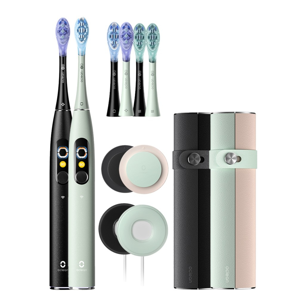 Електрична зубна щітка Oclean X Ultra 20 S Duo Set Green+Black (6970810557152) - зображення 2
