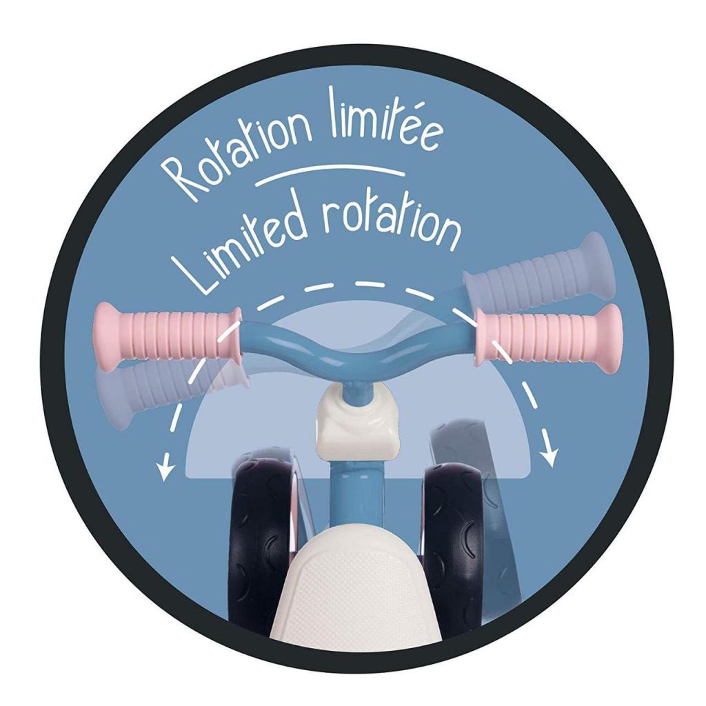 Біговел Smoby металевий, чотирьохколісний Рожевий (721401) - зображення 4