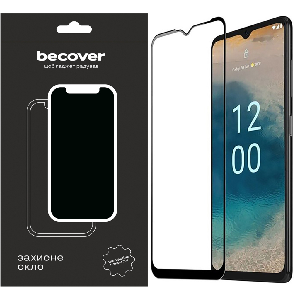 Скло захисне BeCover Nokia G22 Black (709249) - зображення 1
