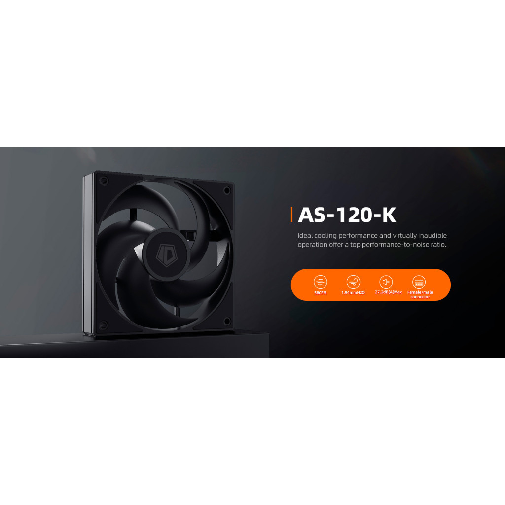 Кулер до корпусу ID-Cooling AS-120-K - зображення 8