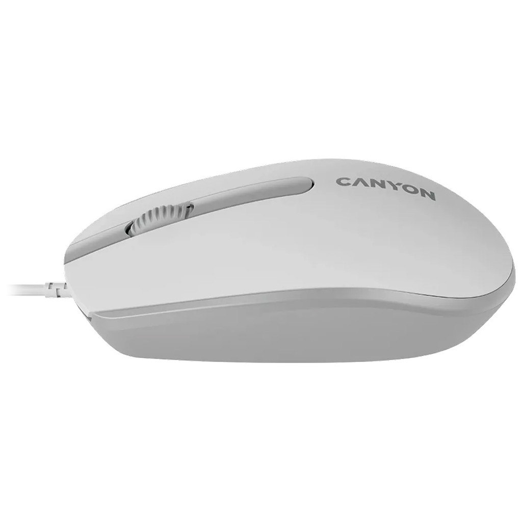 Мишка Canyon M-10 USB White Grey (CNE-CMS10WG) - зображення 4