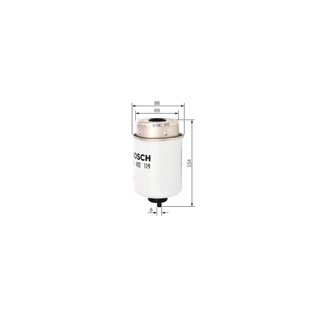 Фільтр паливний Bosch F 026 402 119 - зображення 5