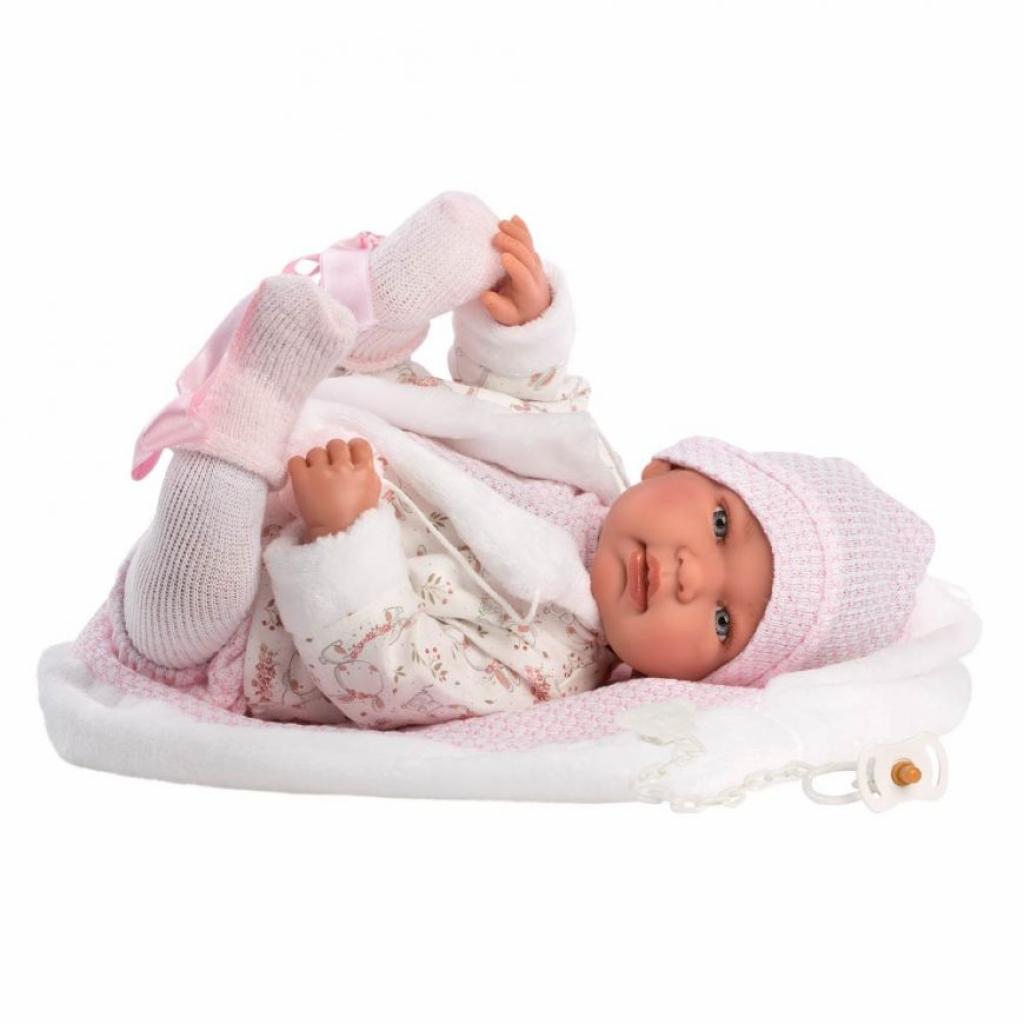 Пупс Llorens що плаче Tina con toquilla, 44 см (84438) - зображення 1