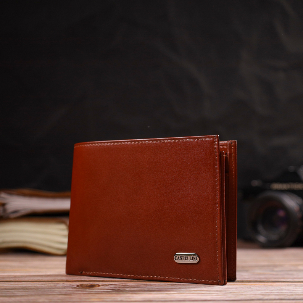 Гаманець Canpellini З натуральної шкіри Коричневий (21862) - зображення 8